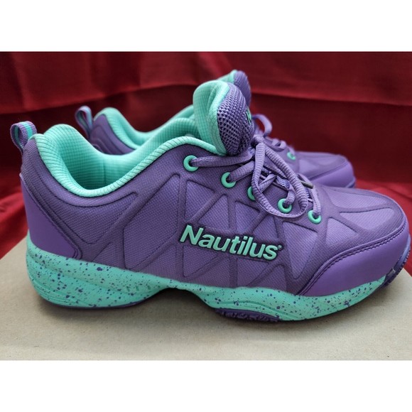 Nautilus Womens Size 9.5W Purple Work Safety Shoe N2157 Steel Toe Slip Resistant - Picture 4 of 7